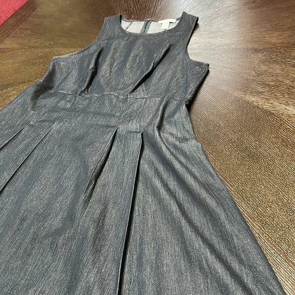 London Times Gray Sleeveless A-Line Midi Dress Career Casual US 10 - Picture 5 of 13